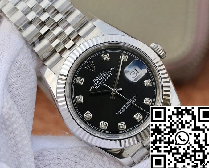 M126234-0027 Rolex Factory Datejust GM Diamond-se Black Dial 1223